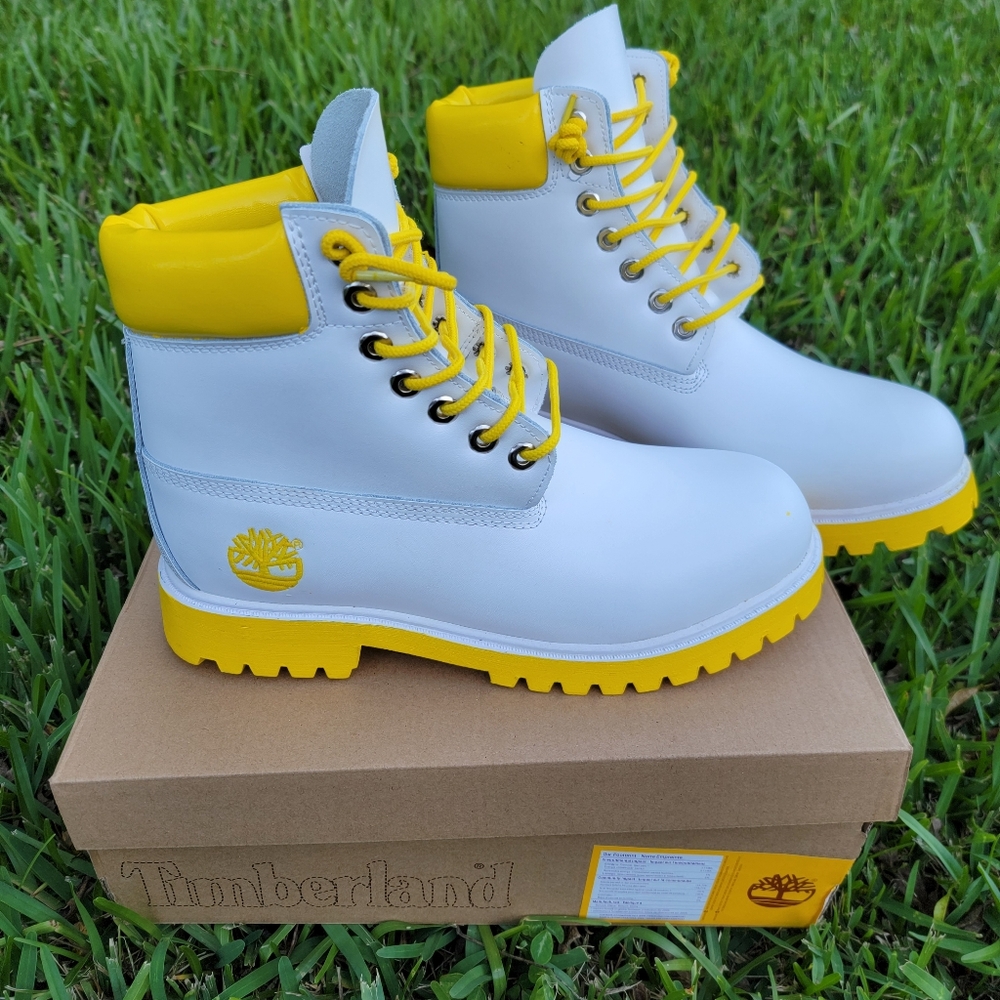 Brand new Timberland yellow custom fashion